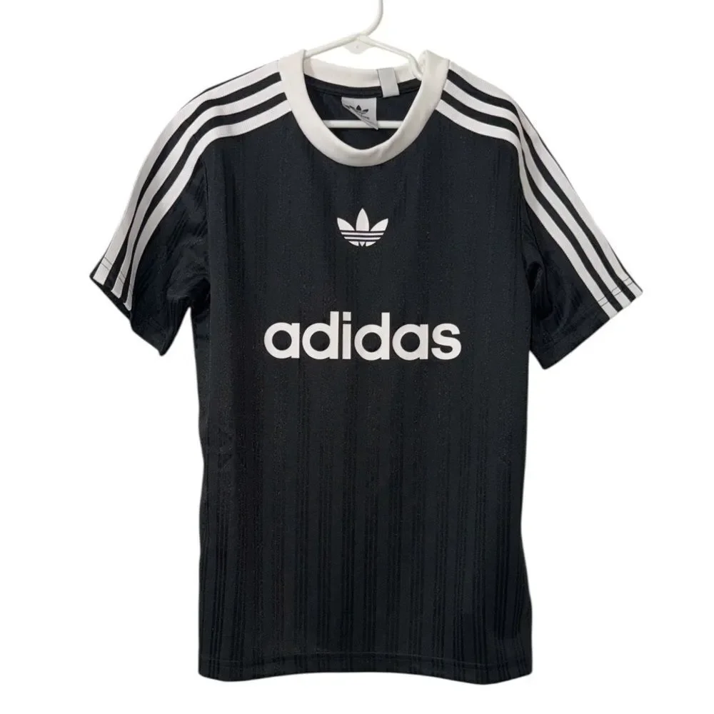Boys Adidas Black and White T-shirt(Size 9-10yrs)